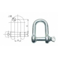Скоба такелажная 6